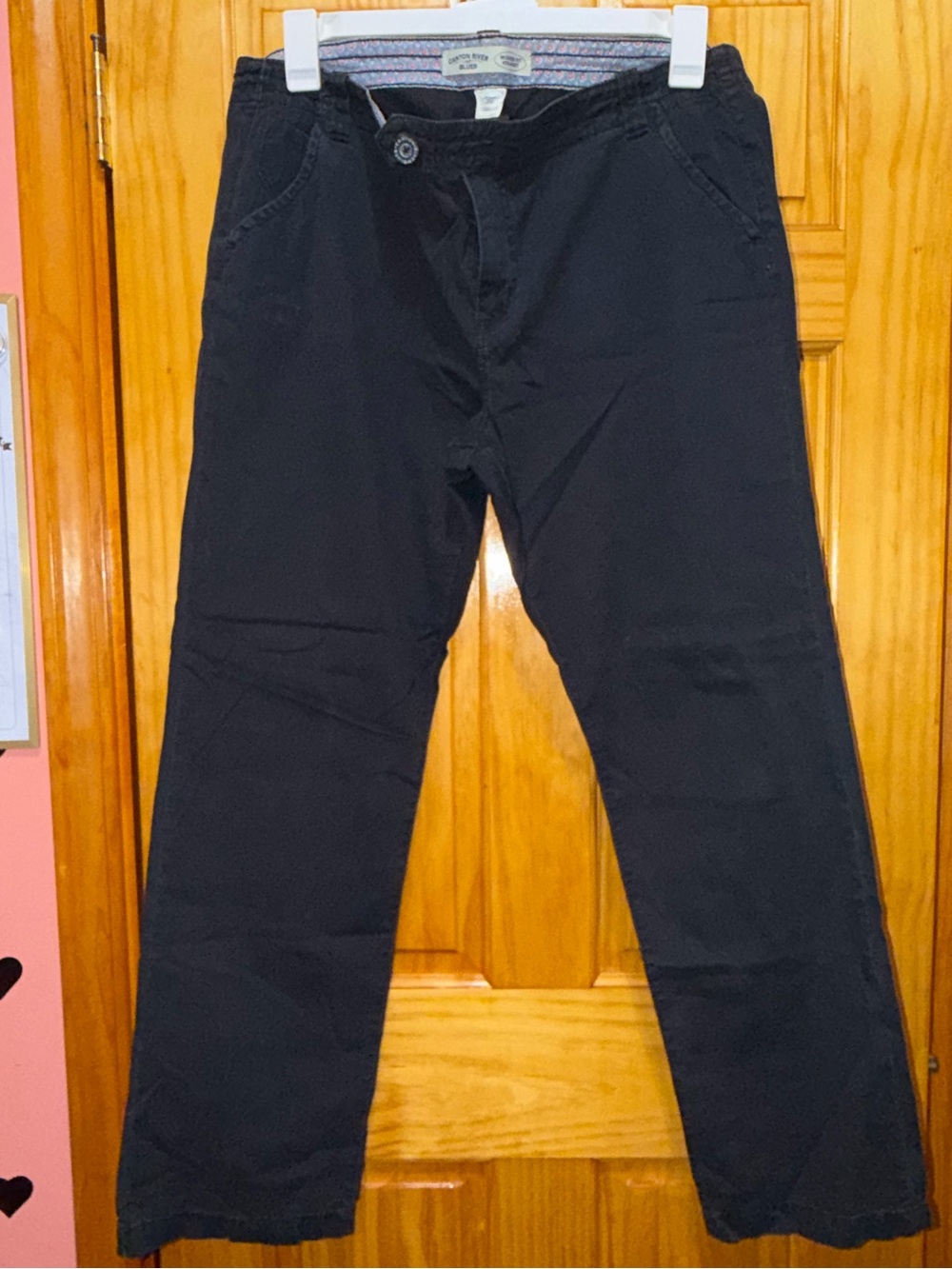 Canyon River Blues Black Straight Leg Pants